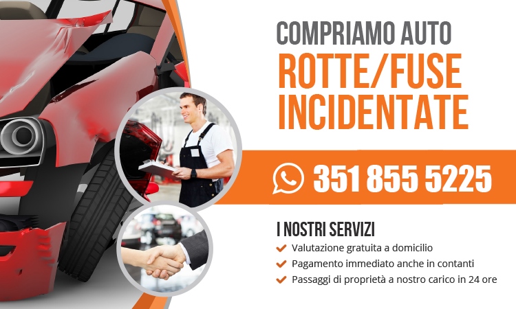 Compro auto sinistrate a Rho